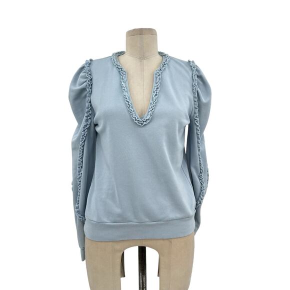 Generation Love Evelyn Sweater Sweatshirt Light Blue Size Small - Picture 2 of 13